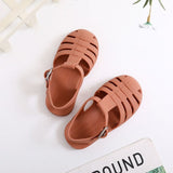 Kids Jelly Sandals – Waterproof, Wide Toe | Roman Style