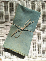 Natural-Dyed Organic Linen Napkin Set