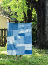 Indigo-Dyed Organic Linen Quilt