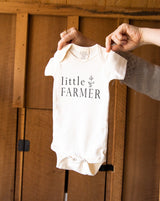 Organic Cotton Lady Farmer Baby Onesie