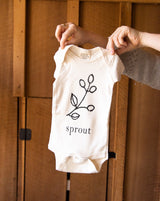 Organic Cotton Lady Farmer Baby Onesie