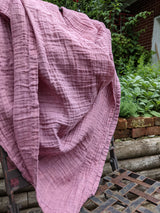 Naturally Dyed Organic Cotton Shawl