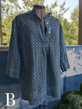 Indigo-Dyed Women's Clothing