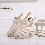 Kids Jelly Sandals – Waterproof, Wide Toe | Roman Style