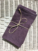 Natural-Dyed Organic Linen Napkin Set