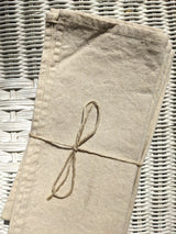 Natural-Dyed Organic Linen Napkin Set