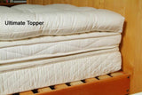 Natural Quilted Wool Mattress Topper