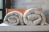 Natural Quilted Wool Mattress Topper