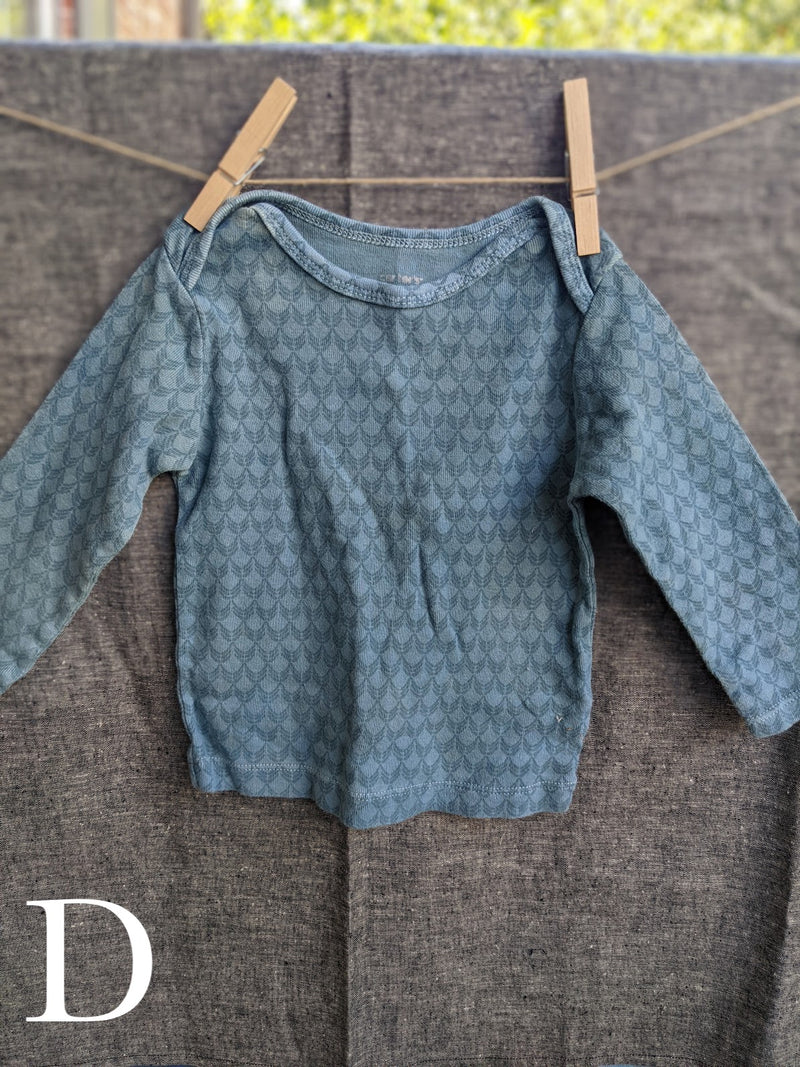 Indigo-Dyed Infant Clothing